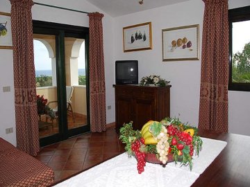 Woonkamer - Appartementen Belvedere - Orosei - Sardinië