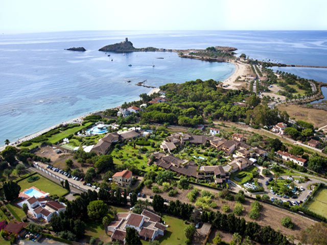 Hotel Baia di Nora ligt aan zee in zuid Sardinie
